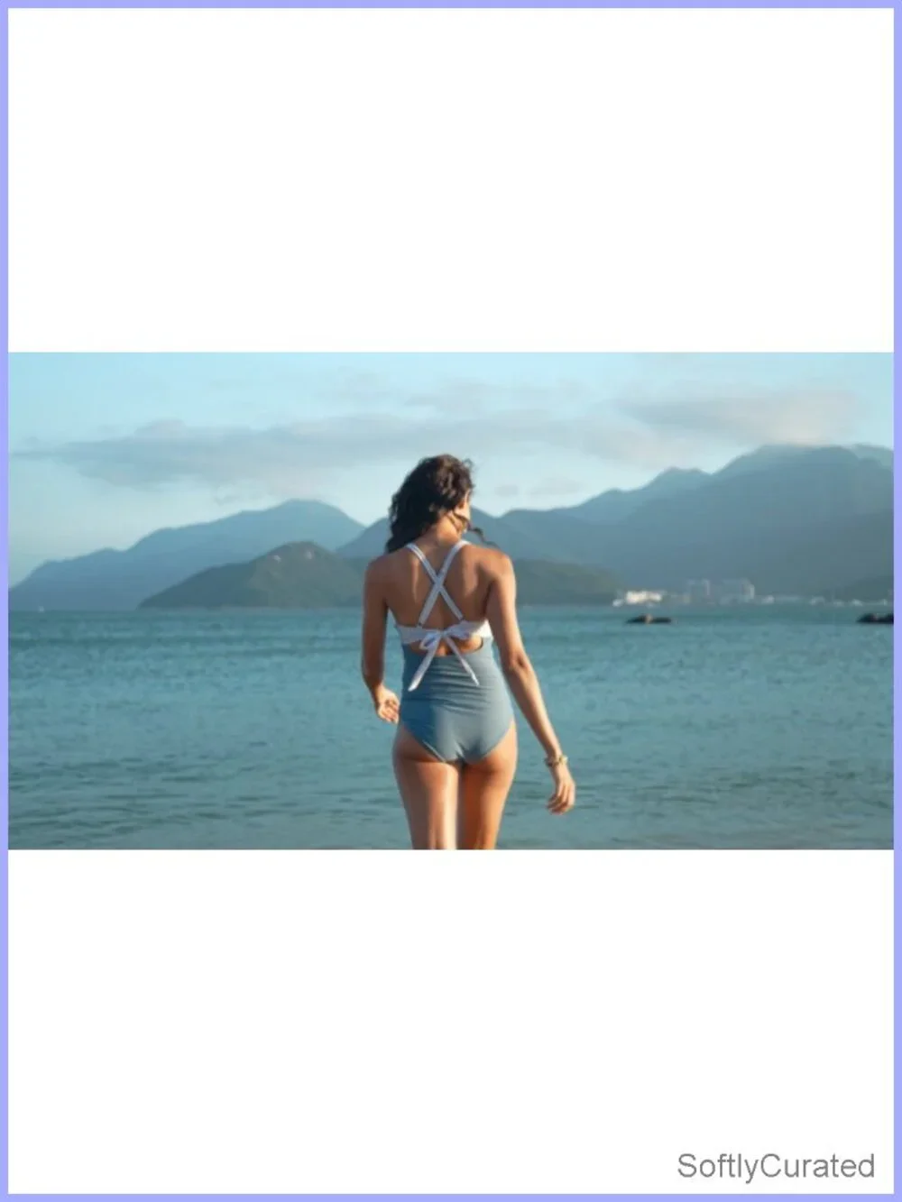 Tummy Control One Piece Swimsuit Cutout High Waisted Wrap Tie Back